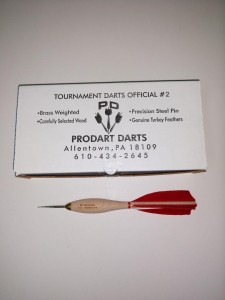 #2 Wooden Barrel Tournament Darts - 12pc Box