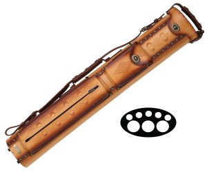 INSTROKE TOOLED 3 BUTT 5 SHAFT LEATHER CASE