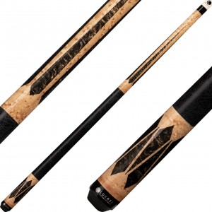Lucasi Hybrid Cue Birdseye Maple with Gold Pearl Inlays LHLE8